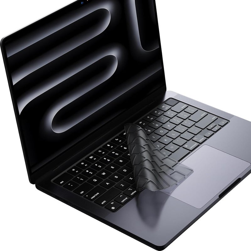 soonjet Premium Keyboard Cover Protector, Ultra Thin Keyboard Skin for 2025 2024 2023 2022 2021 M5/M4/M3/M2/M1 Pro/Max MacBook Pro 14/16, M4-M2 MacBook Air 13/15, US ANSI Layout - Image 1